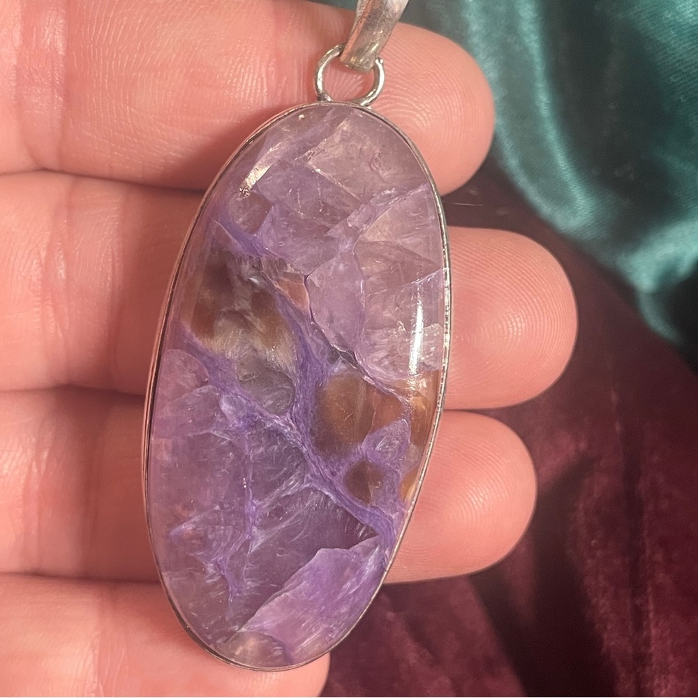 Charoite pendant - Picture 3 of 6